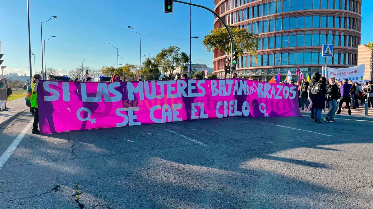 Manifestación feminista del 8M en 2022