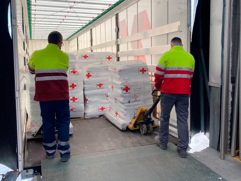 Envío de suministros a Ucrania