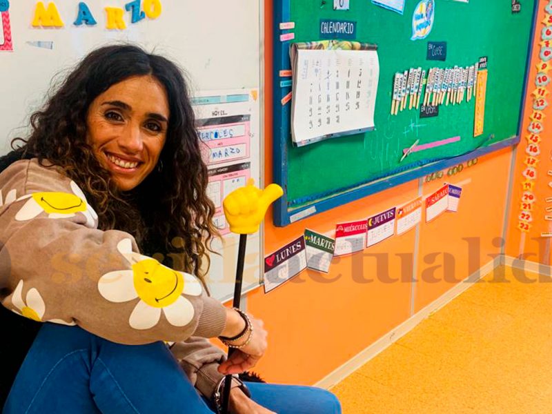 Rocío Casado, maestra de Infantil de un colegio de Gelves / Clara Fajardo