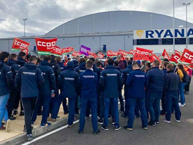 Ryanair huelga La Rinconada