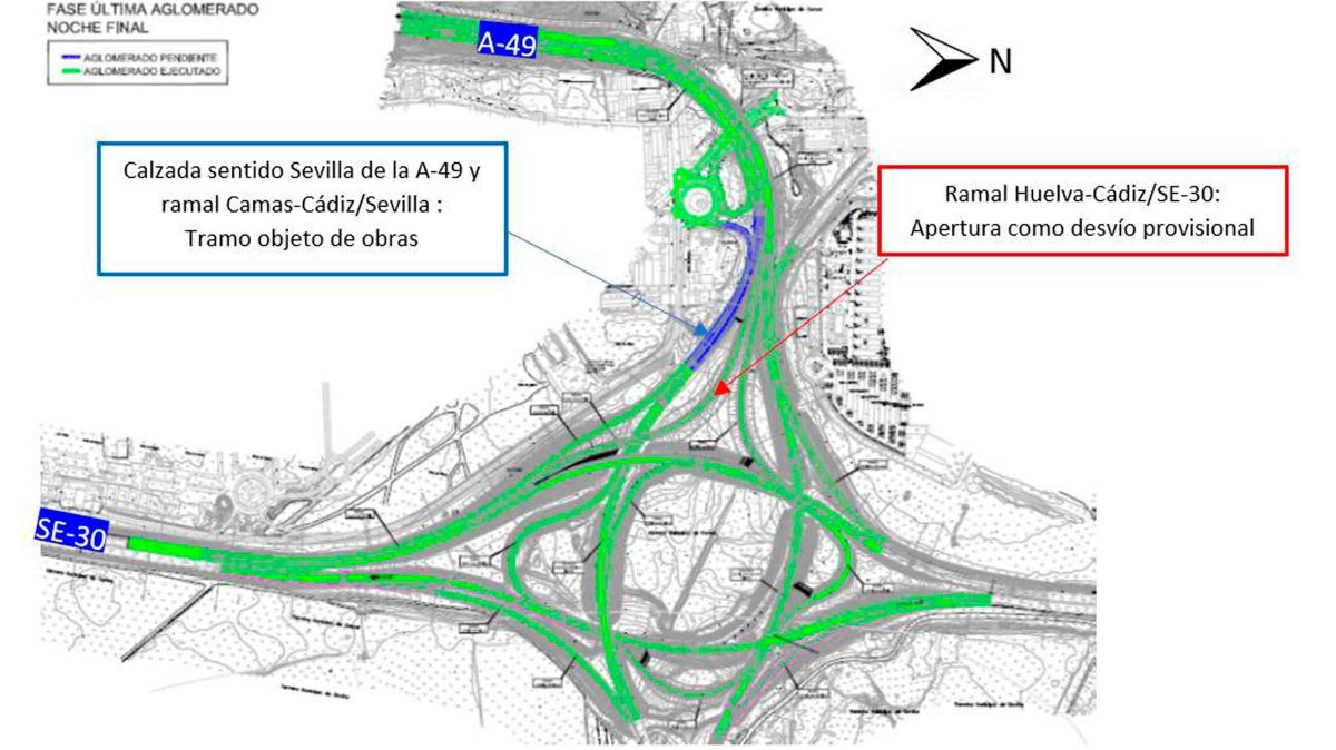Cortes al tráfico en la A-49 el 27 de junio de 2022 / SA