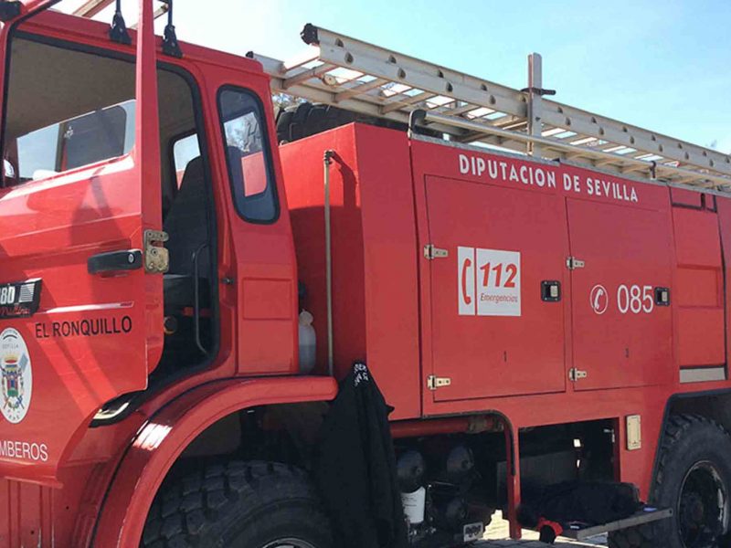 Imagen recurso de un camión de bomberos del 112