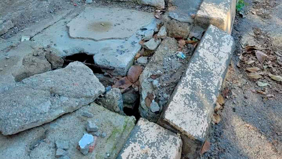 Imagen del deterioro de la localidad de Camas / SA