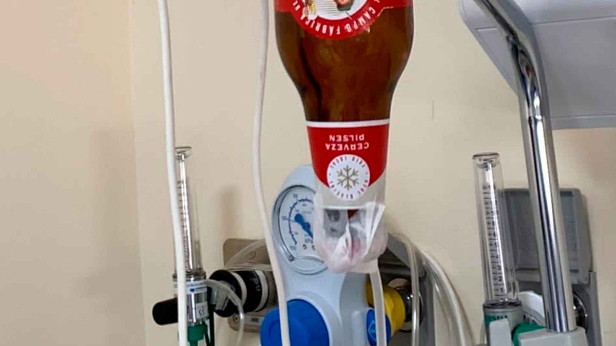 Imagen del gotero de Cruzcampo en el Macarena / RRSS