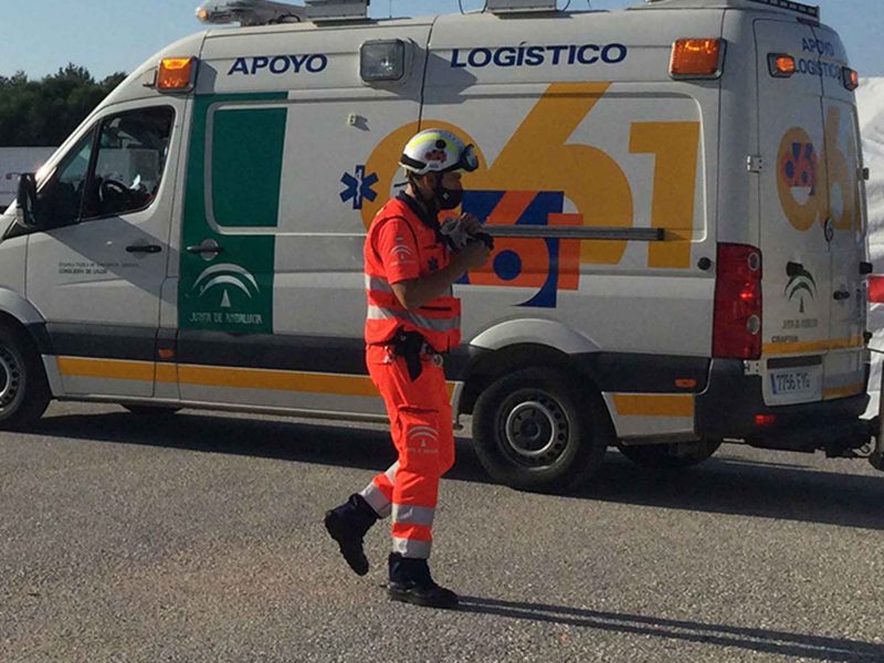 Imagen de una ambulancia del servicio 112/ SA