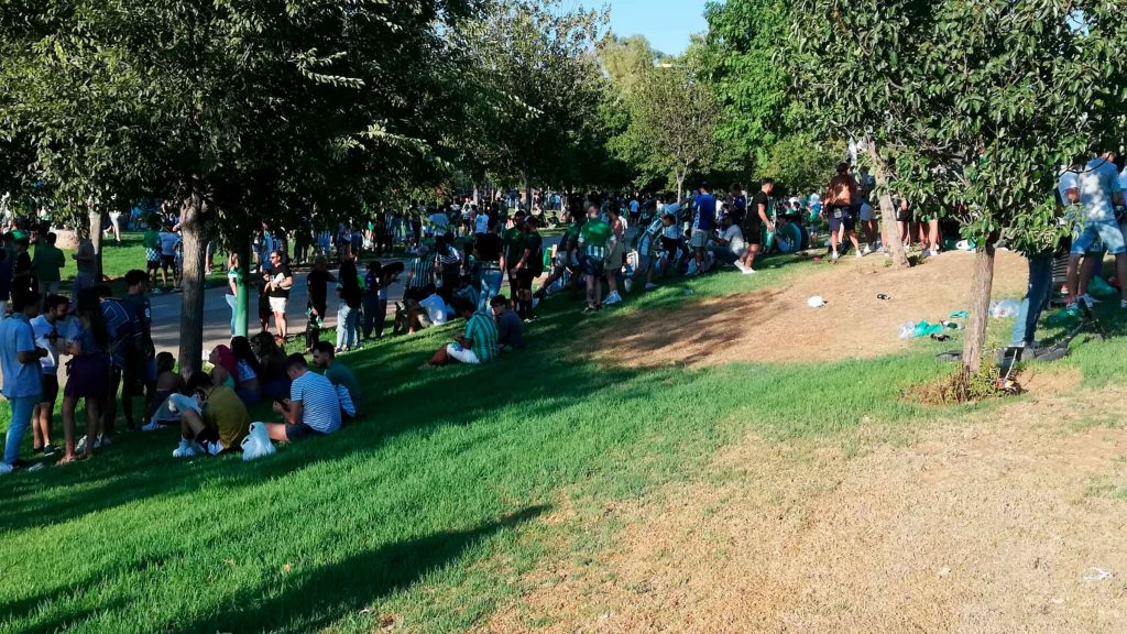 Imagen del Parque Guadaíra durante la primera jornada de liga en Sevilla / SA