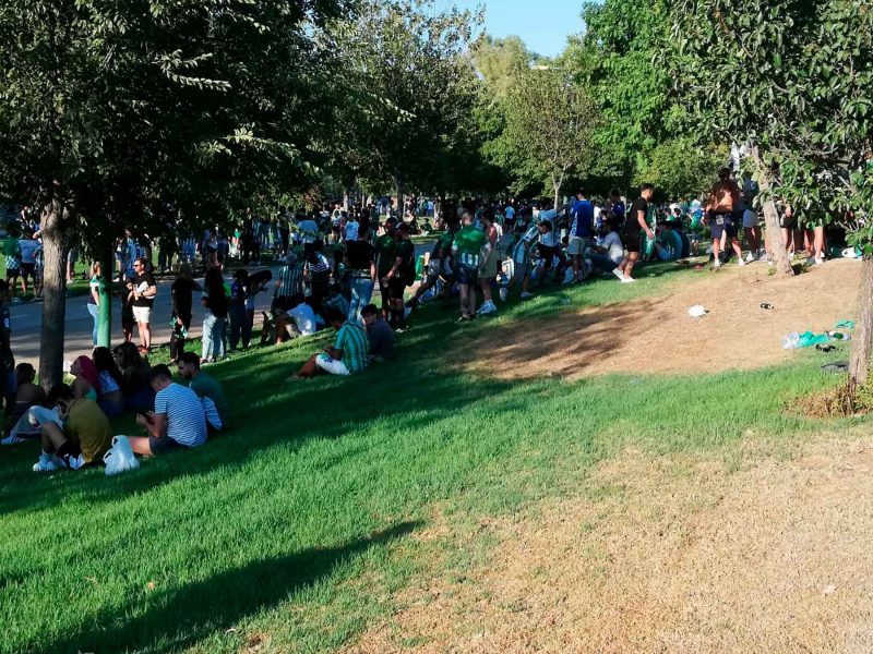 Imagen del Parque Guadaíra durante la primera jornada de liga en Sevilla / SA