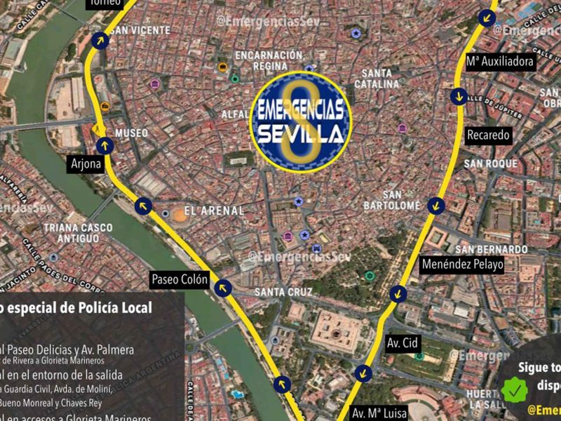 Imagen de la carrera nocturna de Sevilla / SA