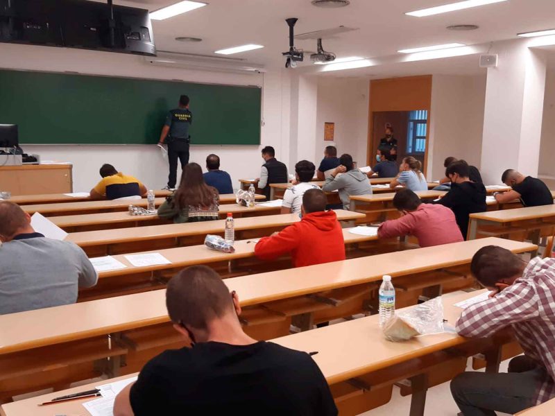 Imagen de exámenes de acceso a la Guardia Civil / SA