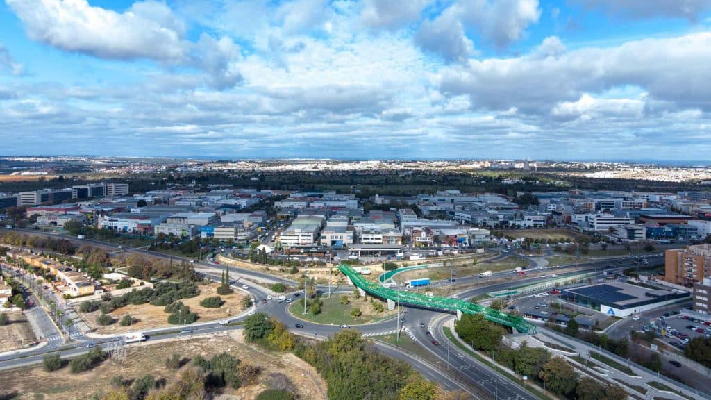 Imagen del carril bici en Mairena del Aljarafe / AD