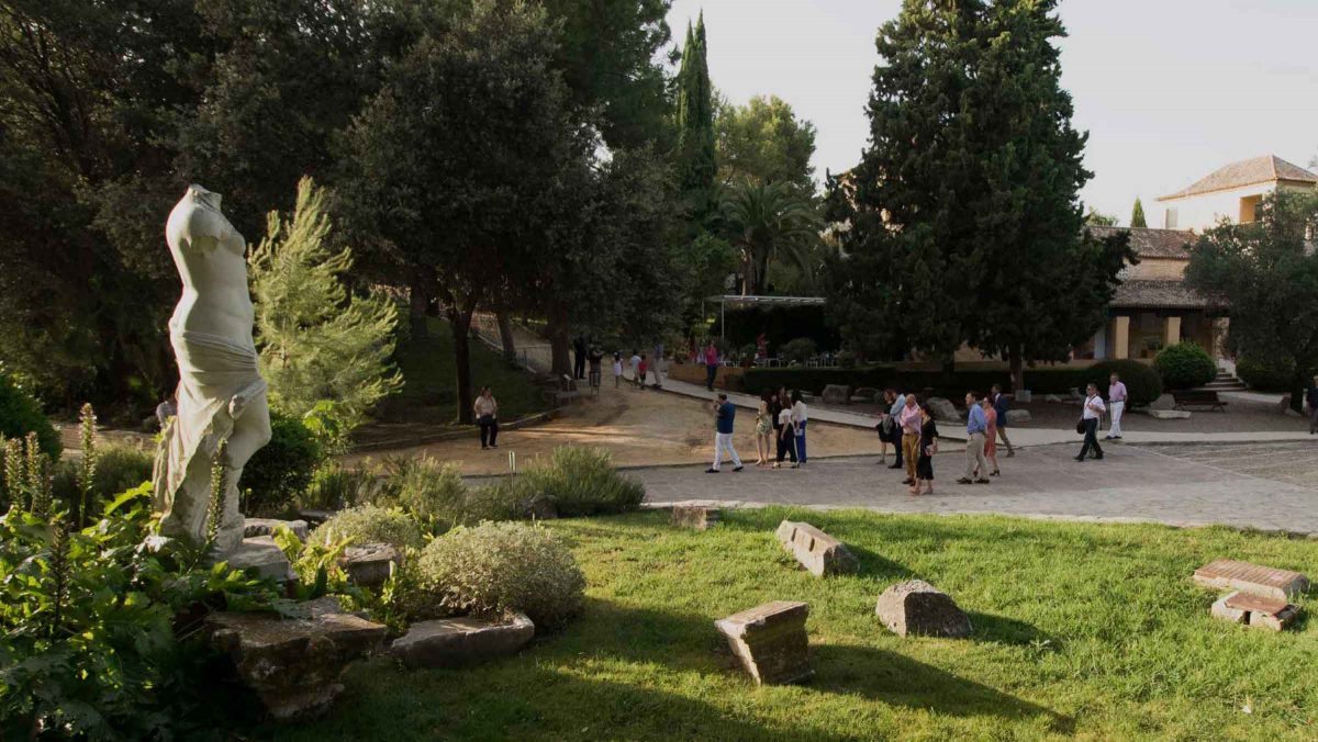 Imagen de visitantes en Itálica / SA