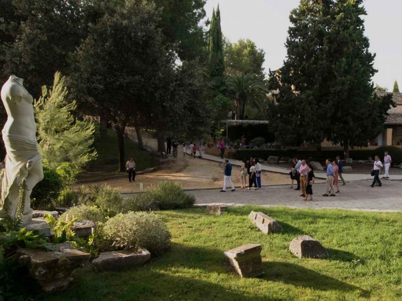 Imagen de visitantes en Itálica / SA