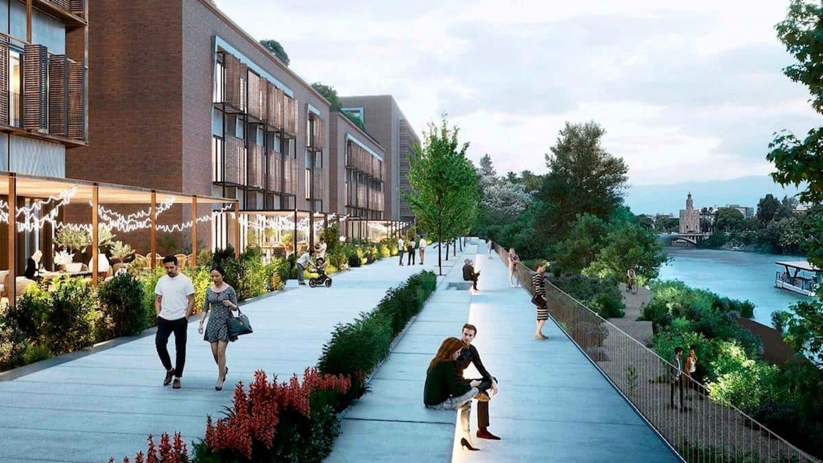 Recreación de la remodelación de la Fábrica de Tabacos / SA