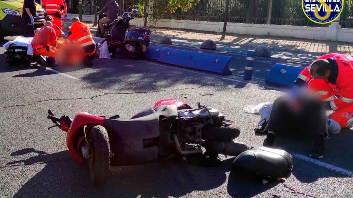Accidente de moto en Sevilla / SA