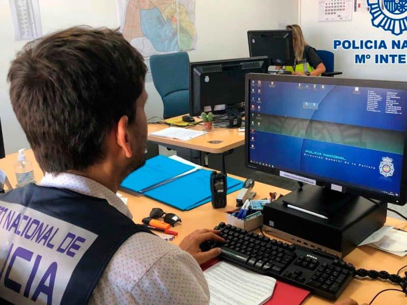 Imagen de la investigación de la Policía Nacional / SA