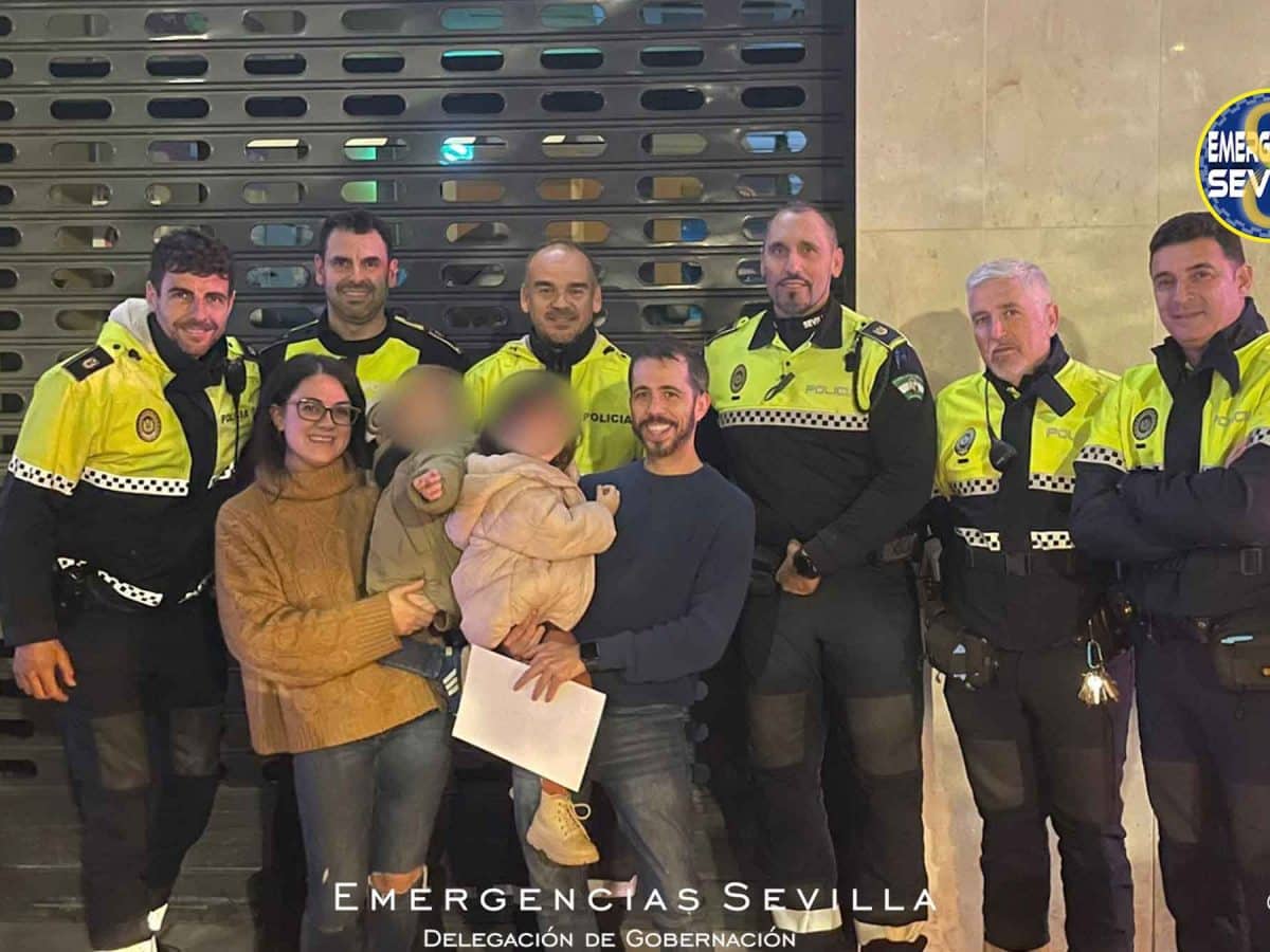 Imagen del bebé rescatado por la Policía en Sevilla / SA