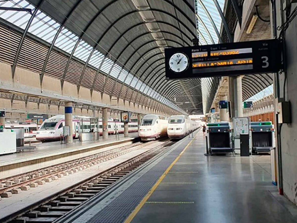 La estación ferroviaria de Santa Justa