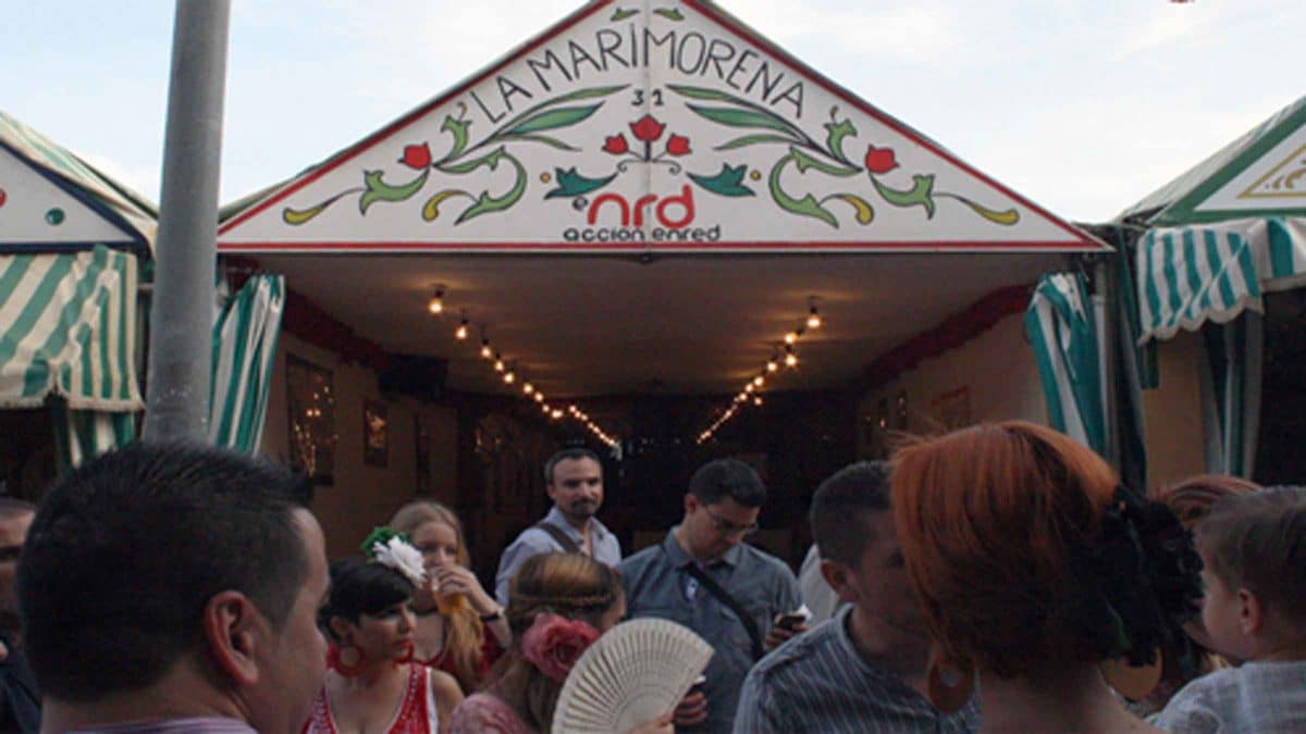 Caseta «La Marimorena» en la Feria de Sevilla.- Archivo