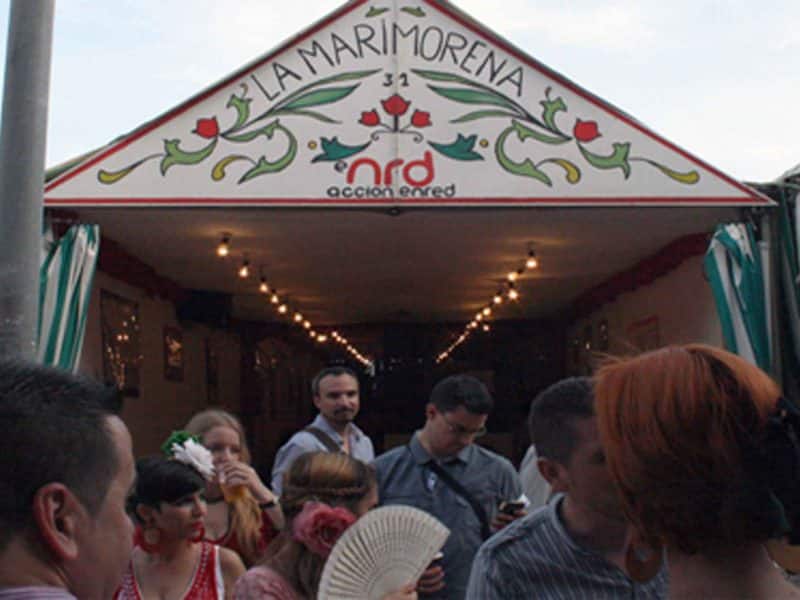 Caseta «La Marimorena» en la Feria de Sevilla.- Archivo