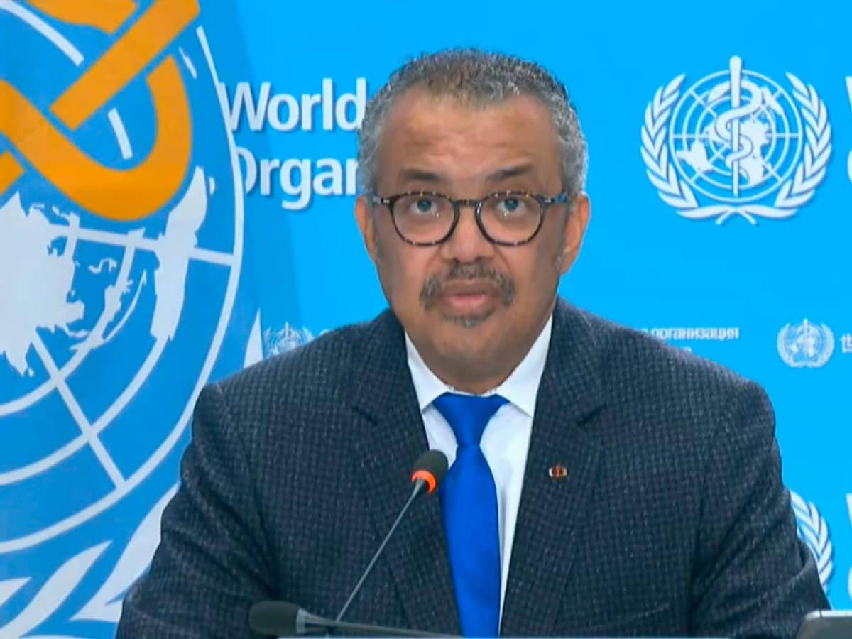 Tedros Adhanom Ghebreyesus, director general de la OMS, declarando el fin de la emergencia sanitaria por el Covid-19