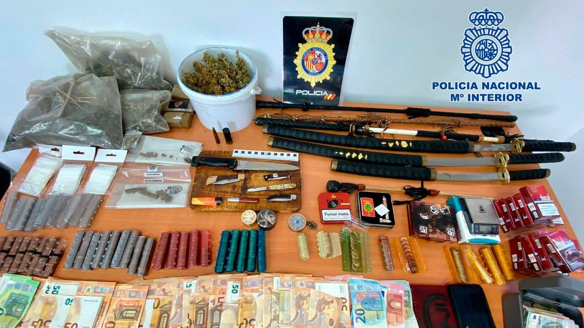 Drogas, armas blancas y dinero en efectivo, en la lista de incautaciones