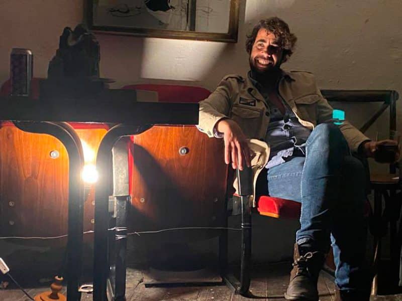 El portavoz de Sevillanos, Pablo Gañán, posa en esta imagen publicada en su Twitter