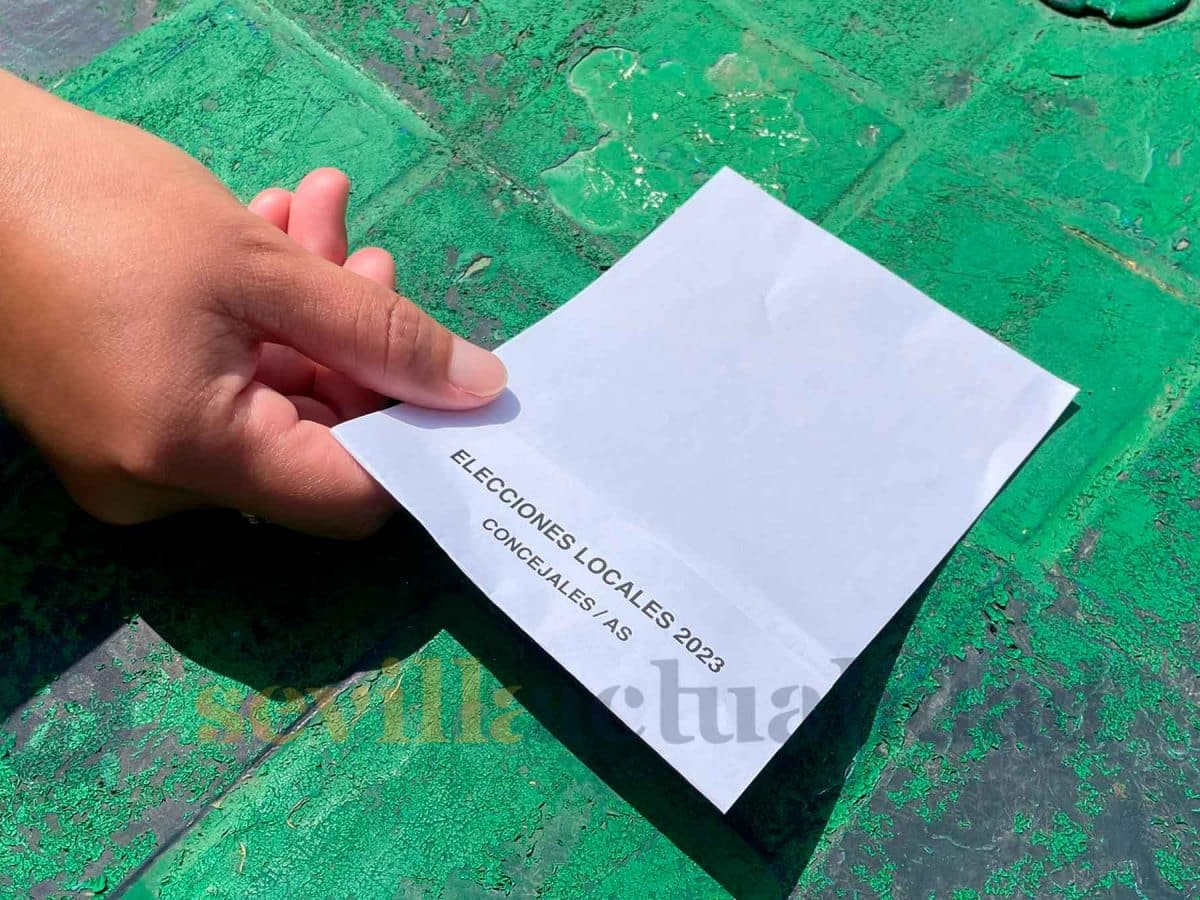 Imagen de una papeleta para las elecciones municipales de 2023/ Clara Fajardo
