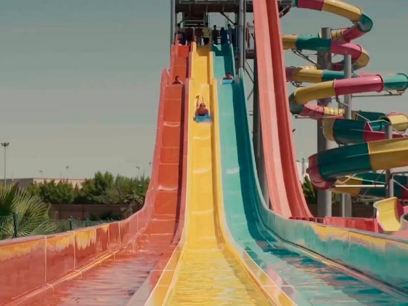 Un tobogán de Agua Mágica