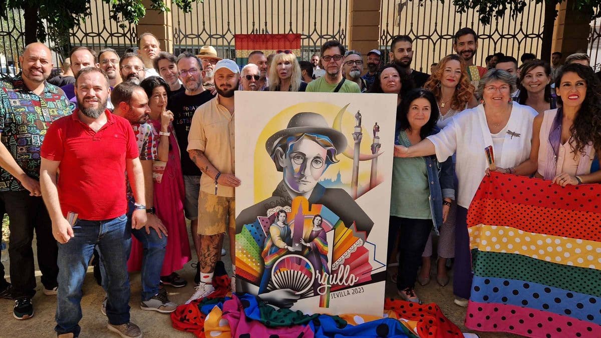 Presentación del cartel en la Alameda de Hércules