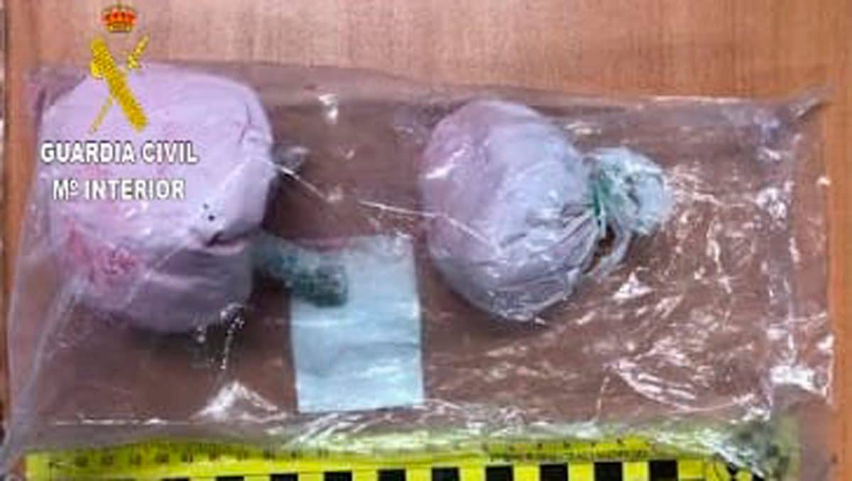 La cocaína rosa incautada por Guardia Civil