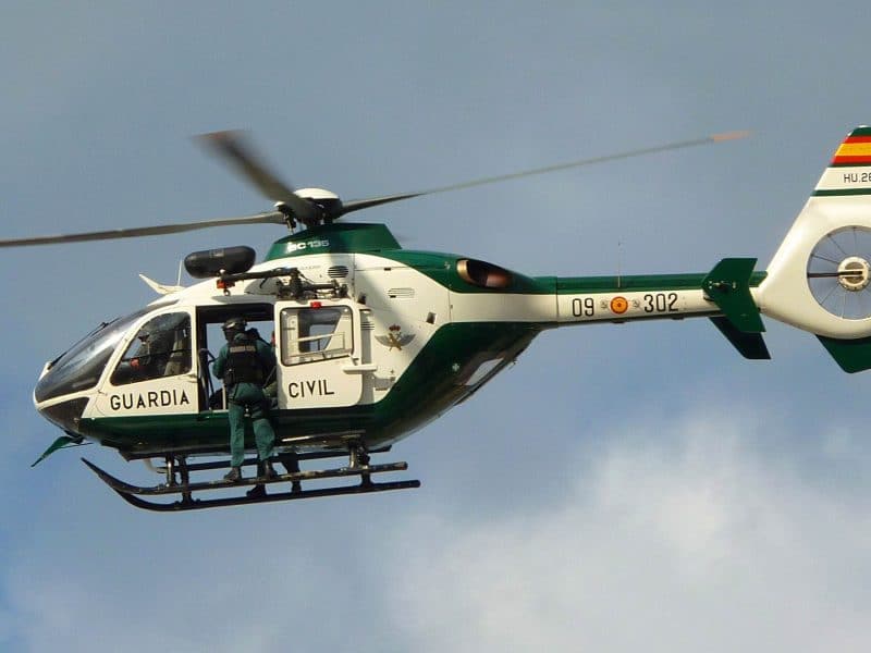 Foto recurso de un helicóptero de la Guardia Civil