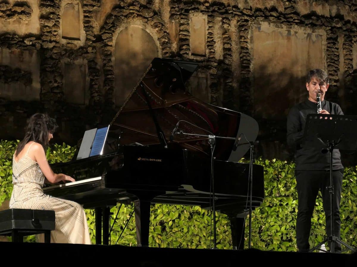 Antonio Salguero y Patricia Arauzo en las Noches en el Alcázar de Sevilla