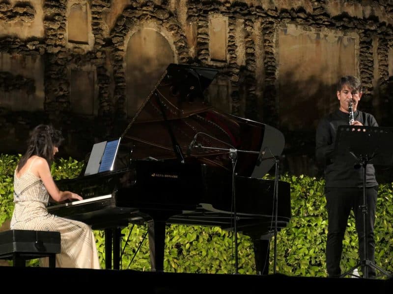 Antonio Salguero y Patricia Arauzo en las Noches en el Alcázar de Sevilla