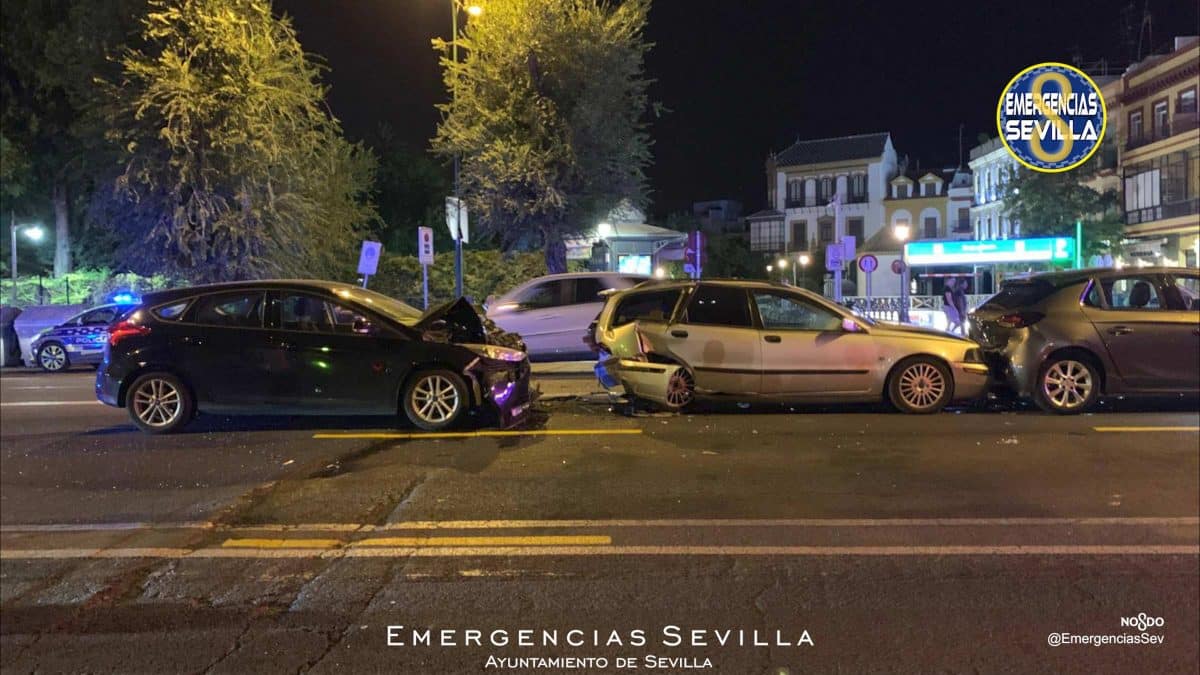 Así quedaron estos coches tras el siniestro