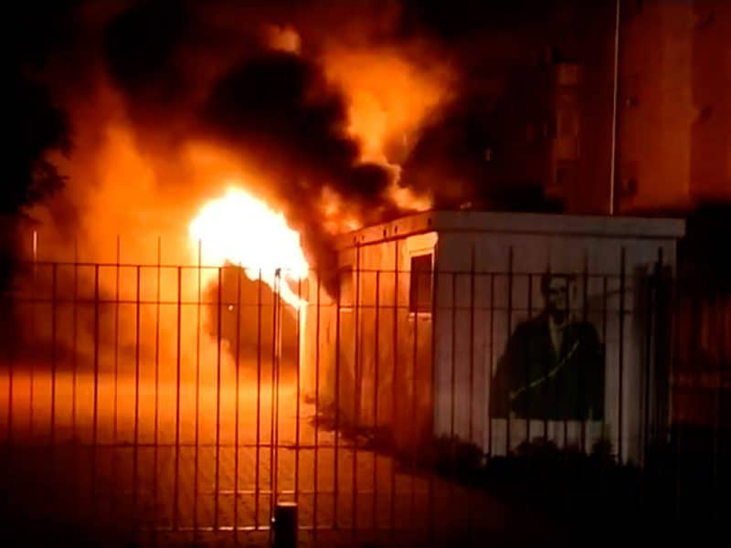 Incendio producido el pasado 17 de julio en un transformador de Torreblanca