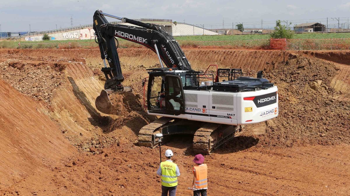 Imagen de las obras de construcción de este subtramo