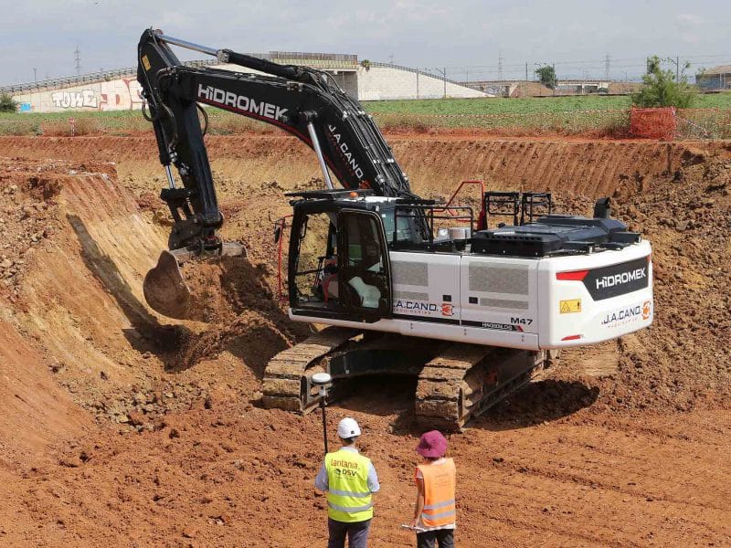 Imagen de las obras de construcción de este subtramo