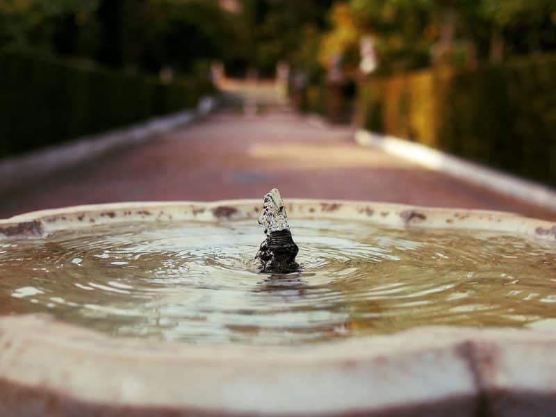 Fuente en el Alcázar de Sevilla