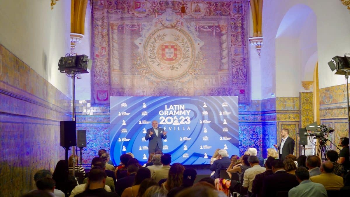 Anuncio de la confirmación de los Grammy Latinos el pasado mes de mayo