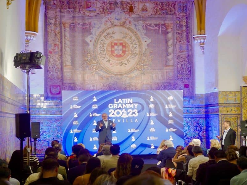 Anuncio de la confirmación de los Grammy Latinos el pasado mes de mayo