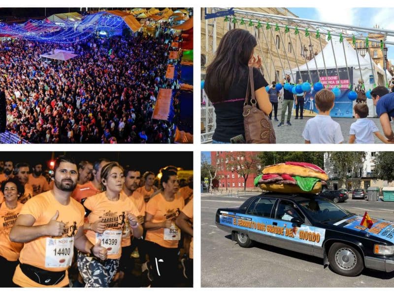 Collage de eventos de este viernes