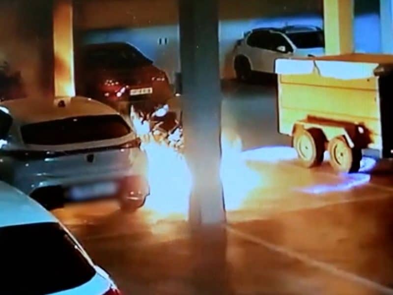 Metraje de una cámara de seguridad determinante en la investigación