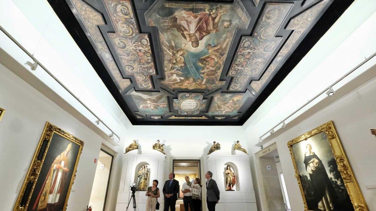 El techo de Juan de Arguijo recientemente añadido al Museo de Bellas Artes de Sevilla