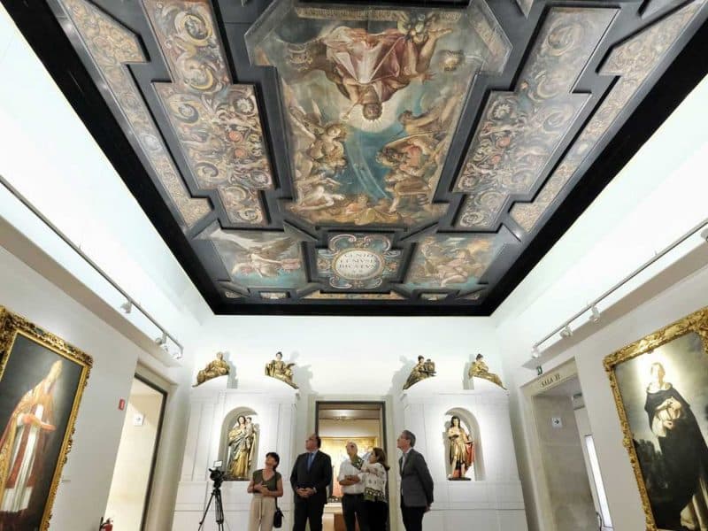 El techo de Juan de Arguijo recientemente añadido al Museo de Bellas Artes de Sevilla