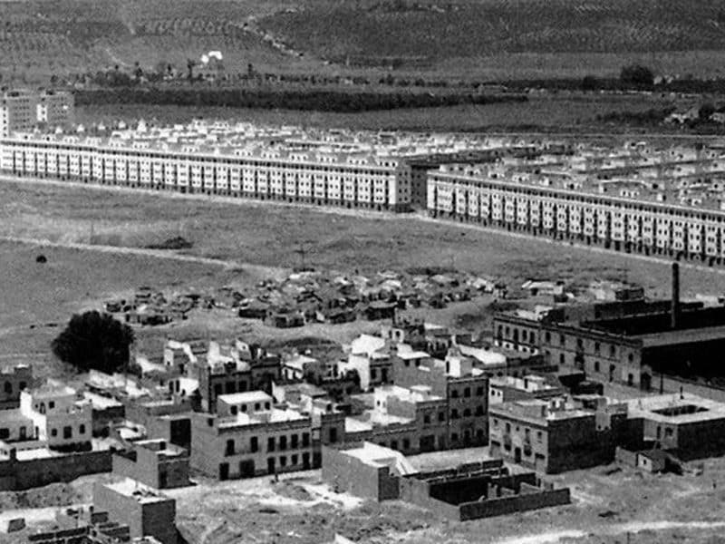 Lo que hoy conocemos como barriada El Tardón, en una imagen aérea antigua