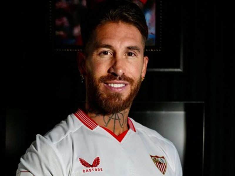 Sergio Ramos en su presentación como sevillista por segunda ocasión