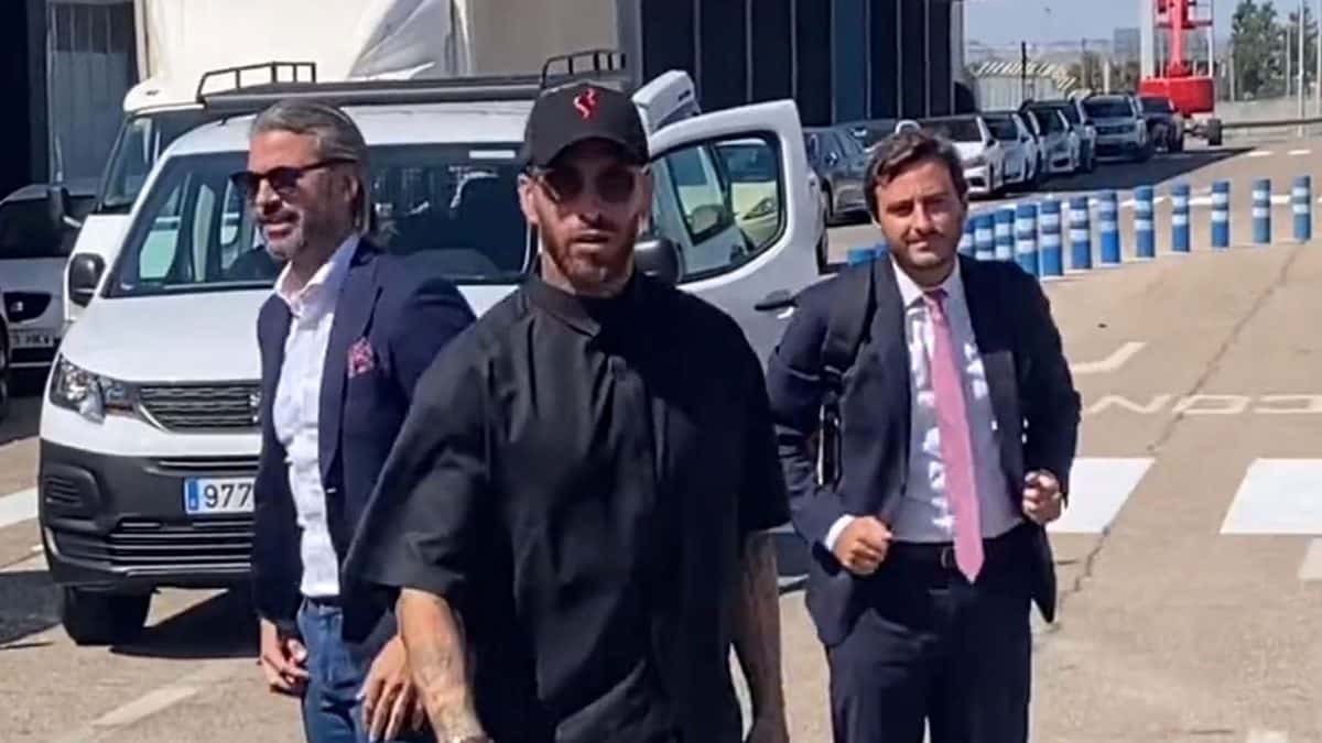 Sergio Ramos tras aterrizar en San Pablo / Imagen de Fran Campos Vázquez