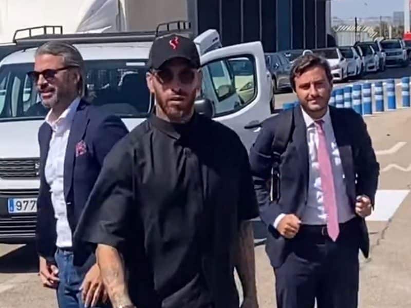 Sergio Ramos tras aterrizar en San Pablo / Imagen de Fran Campos Vázquez