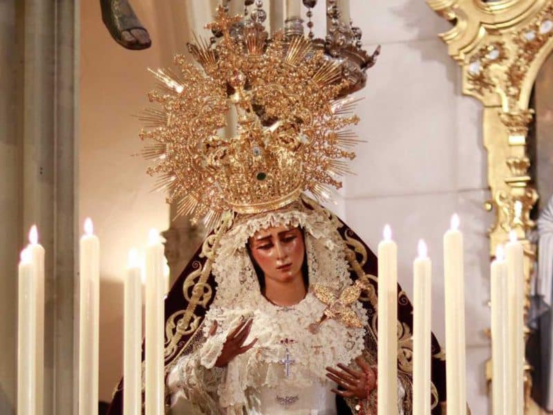 La Virgen de Los Gitanos, fotografiada por Julio Marín