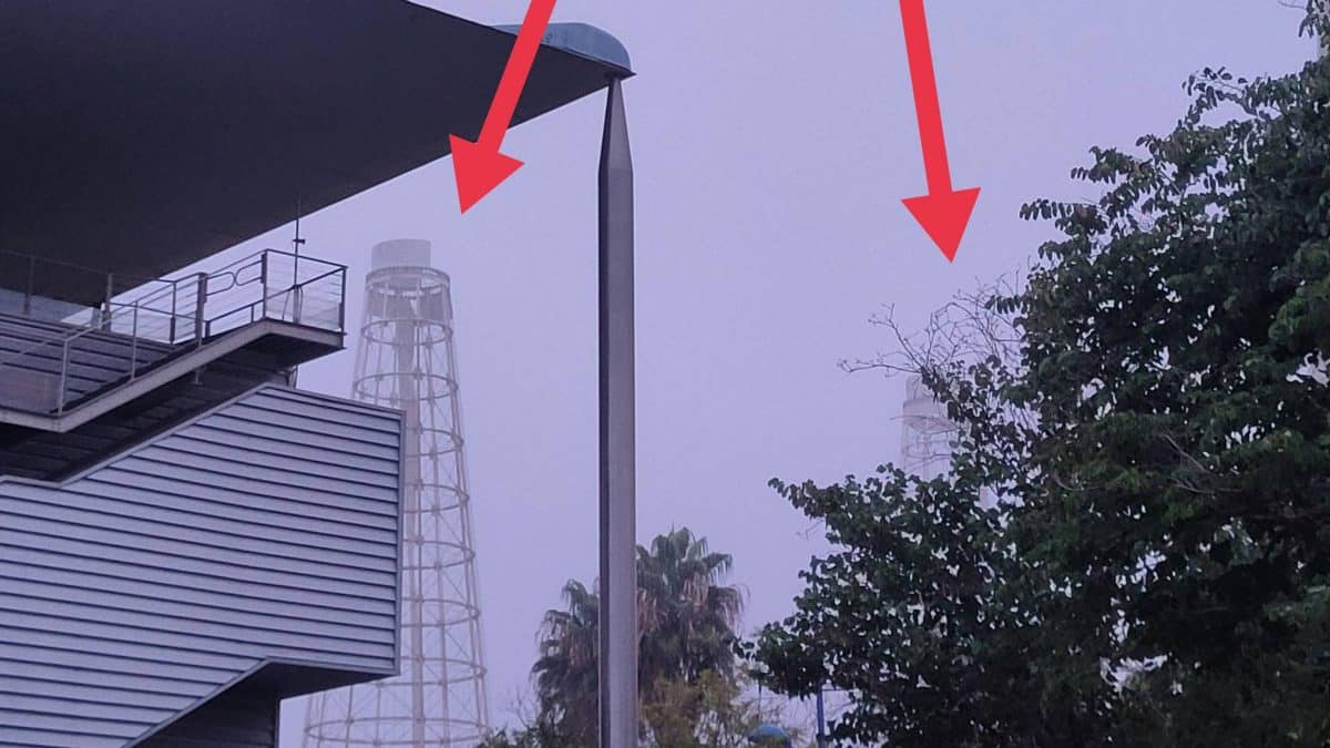 Estragos de la borrasca Bernard en La Cartuja / Manuel Fernández (@manuferSVQ)